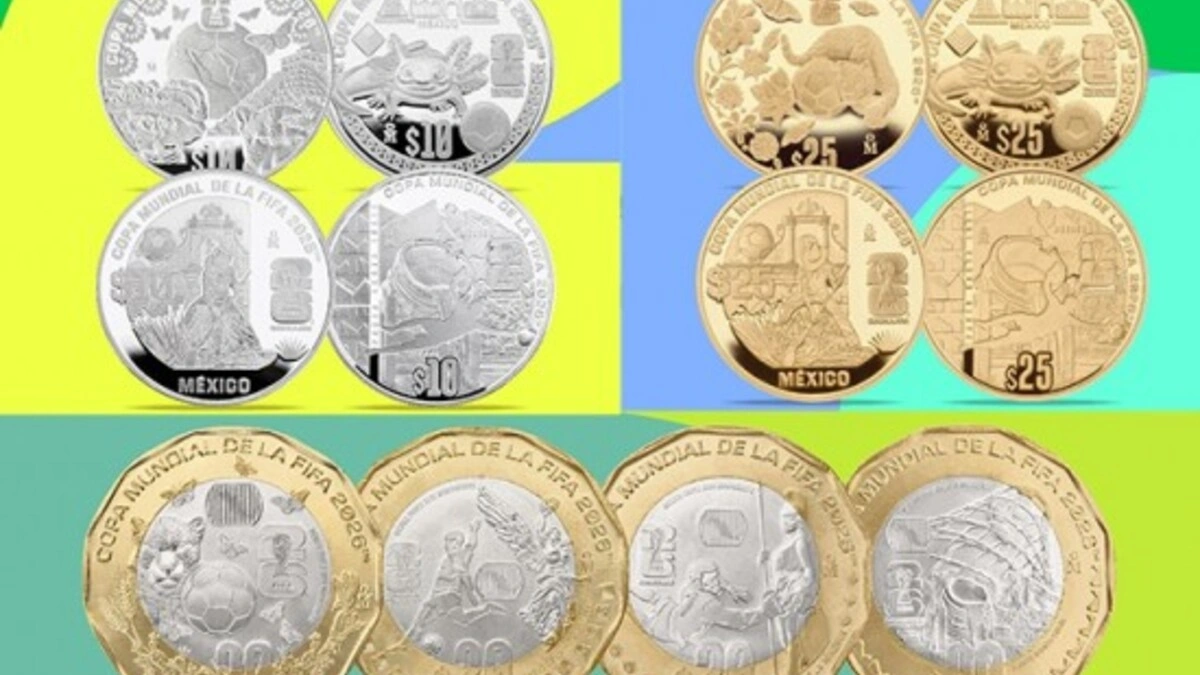 Mundial 2026: Banxico lanza 12 monedas conmemorativas