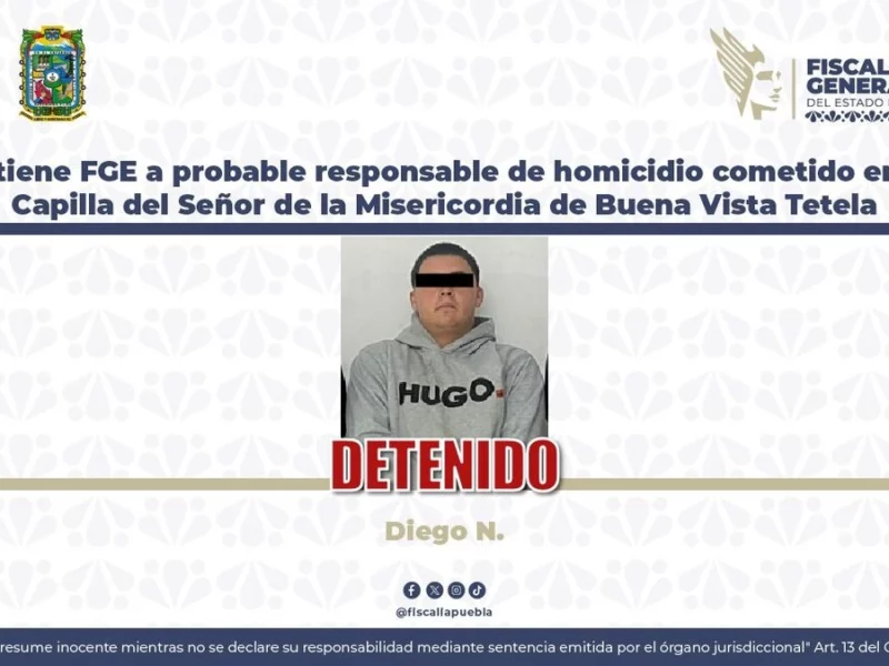 Se llama Diego y tiene apenas 18 años; lo acusan de matar a un pintor en la iglesia de Tetela