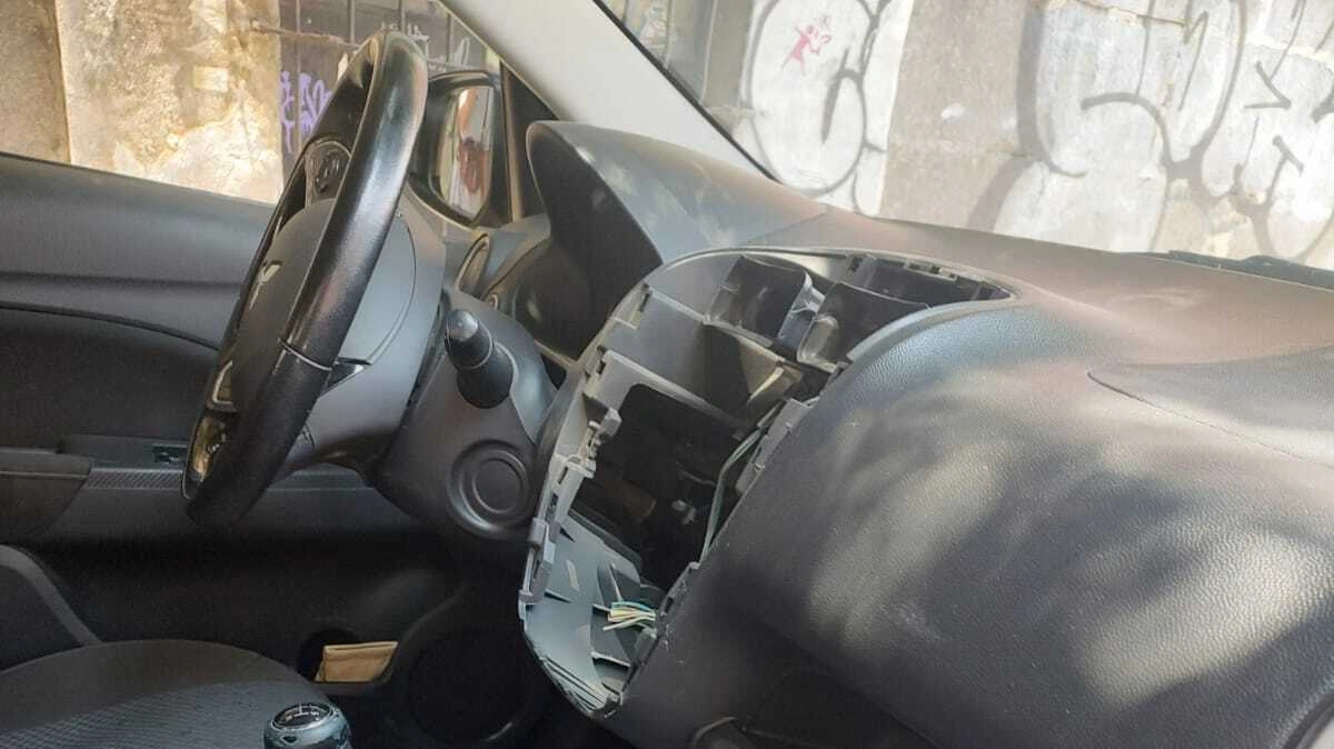 Reportan otro robo de autopartes en los parquímetros de Puebla