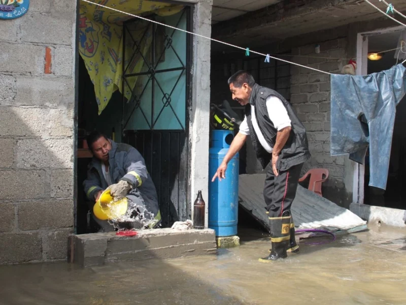 Más de 100 viviendas están en riesgo en Puebla capital por lluvias