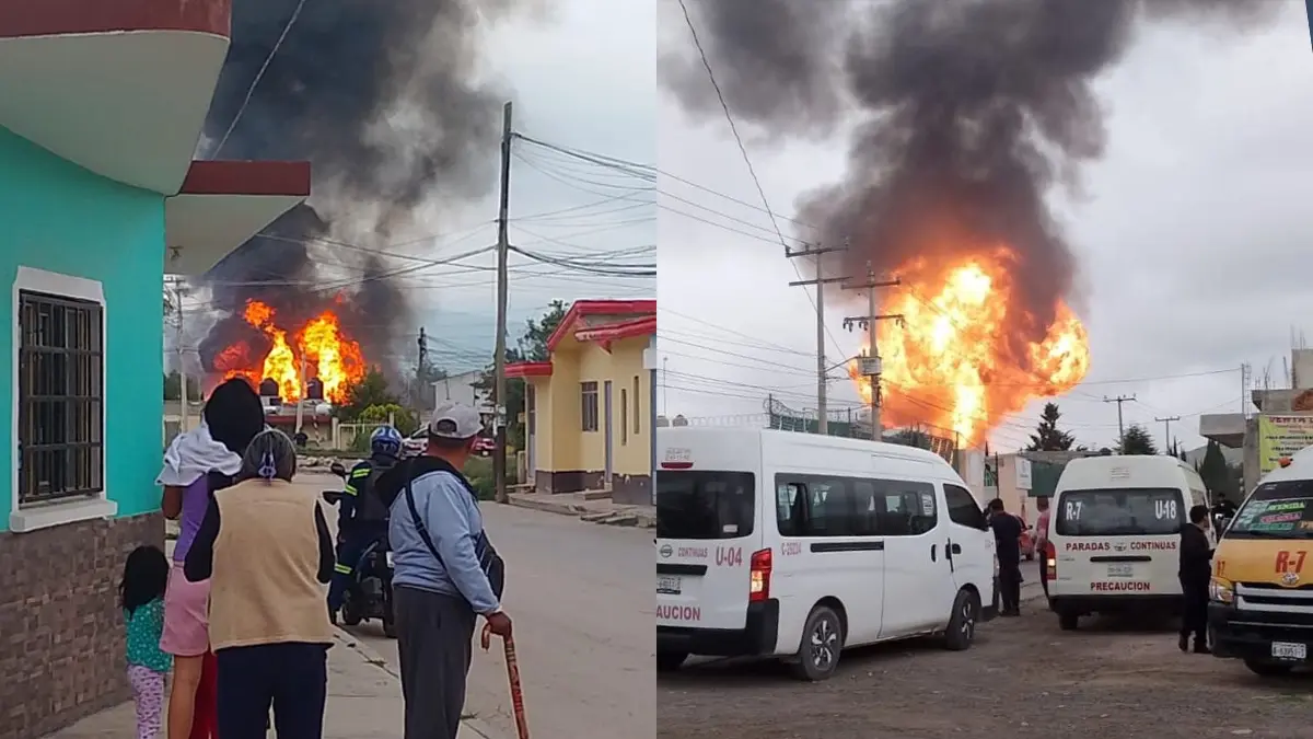 Explotan pipas de gas LP en Tepeaca, Puebla: el epicentro del huachigas