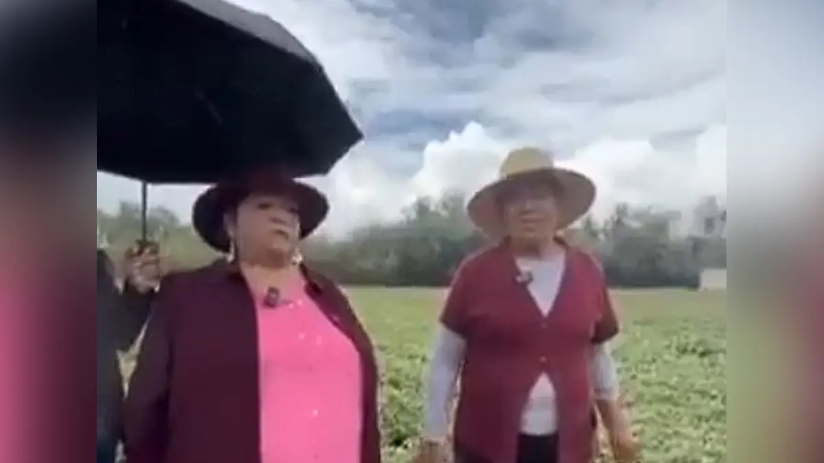 Funan a delegada de Desarrollo Rural en Tepeaca y la bautizan como #LadySombrilla