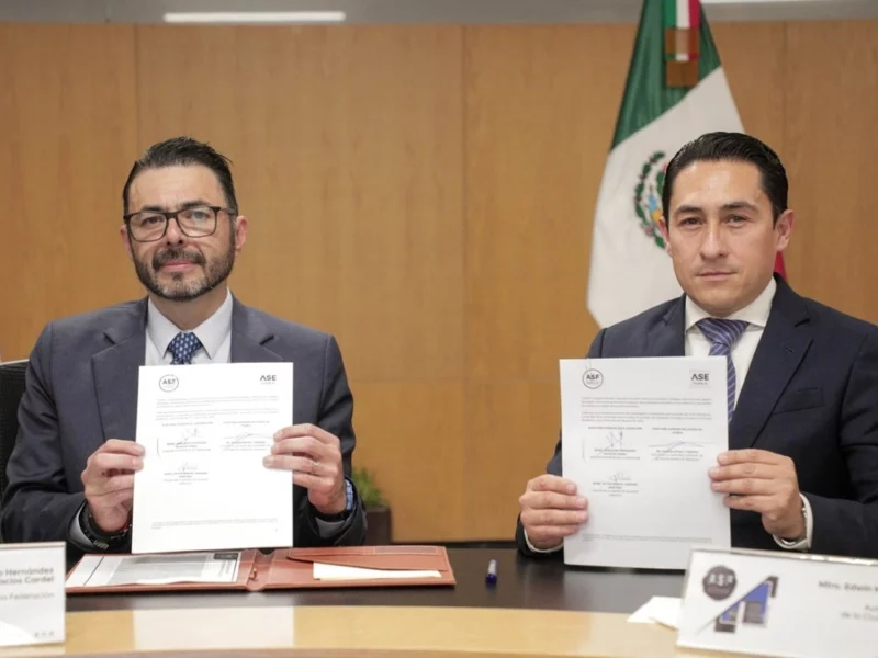 ASF y ASE firman convenio para fortalecer revisión de recursos en los 217 municipios