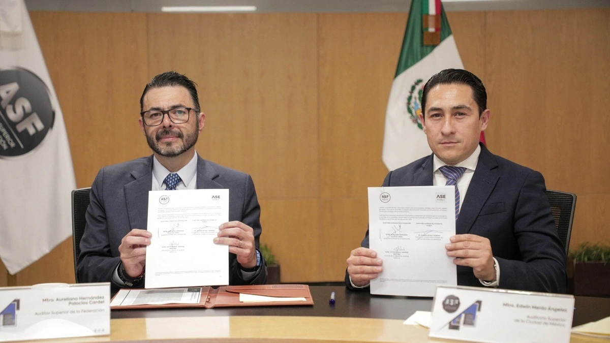 ASF y ASE firman convenio para fortalecer revisión de recursos en los 217 municipios