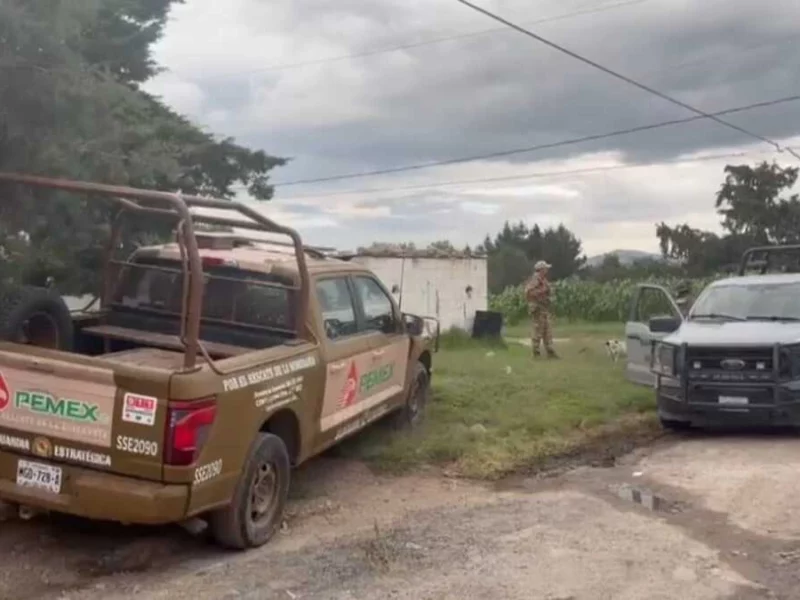 Autoridades aseguran un predio por almacenamiento ilegal de gas LP en Amozoc