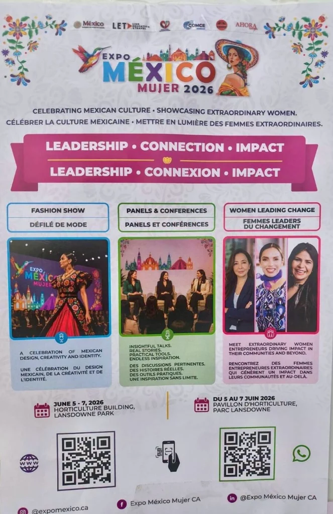 Daniela Mier viajó a Canadá para acudir a un encuentro con mujeres empresarias.