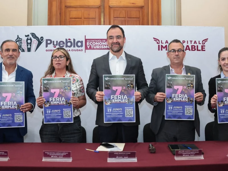 Más de 50 empresas participarán en la séptima Feria del Empleo en Puebla capital