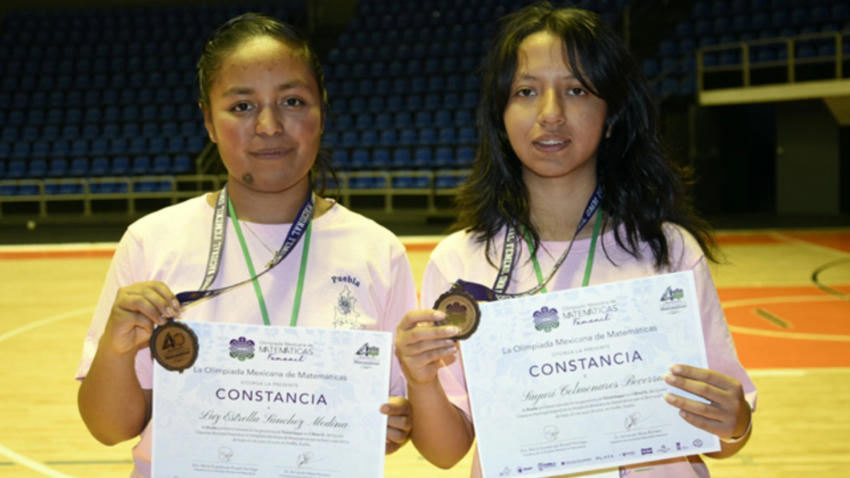 Gana BUAP bronce en Concurso Nacional Femenil de la Olimpiada Mexicana de Matemáticas