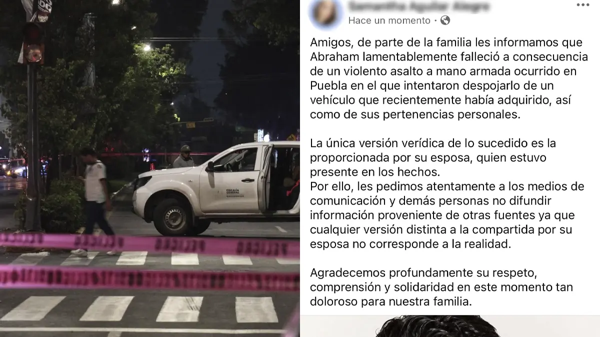 Familia de Abraham Ruiz dice que el empresario murió durante un asalto en Puebla