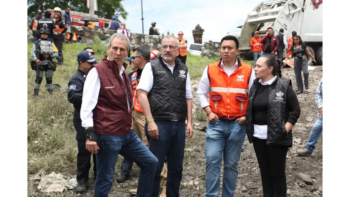 Inspecciona Pepe Chedraui labores en el vaso regulador Puente Negro, así como afectaciones en la zona 