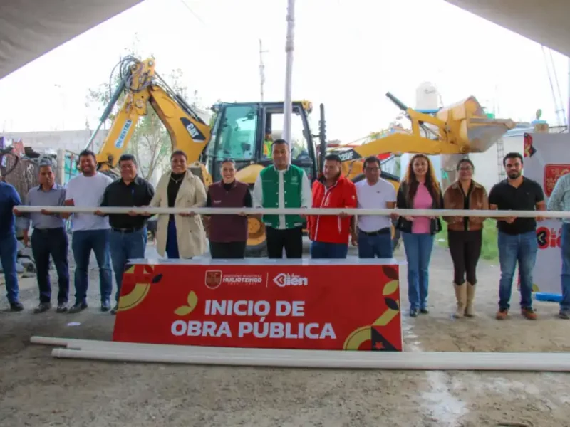 Roberto Solís cumple en la colonia Tecayehuatzin: Arranca la transformación de su red de agua potable