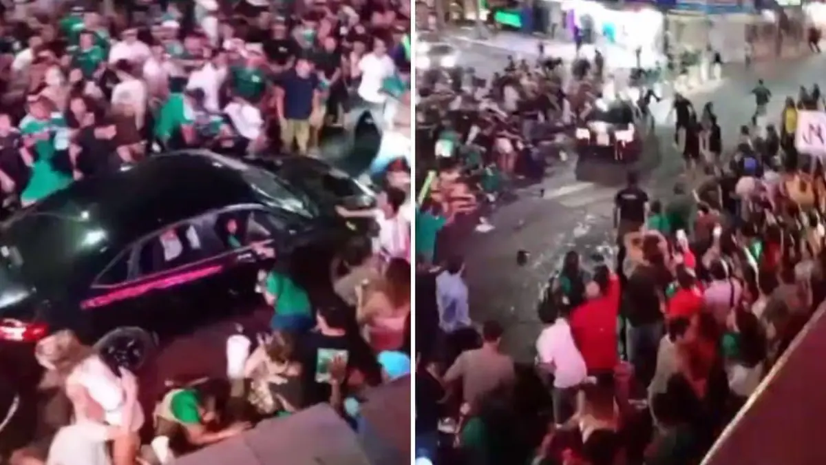 Conductor embiste a aficionados que celebraban el triunfo de México en Cabo San Lucas