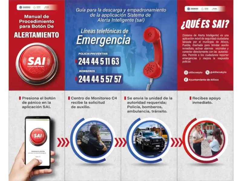 Seguridad en tu mano; La app de protección que blinda a Atlixco