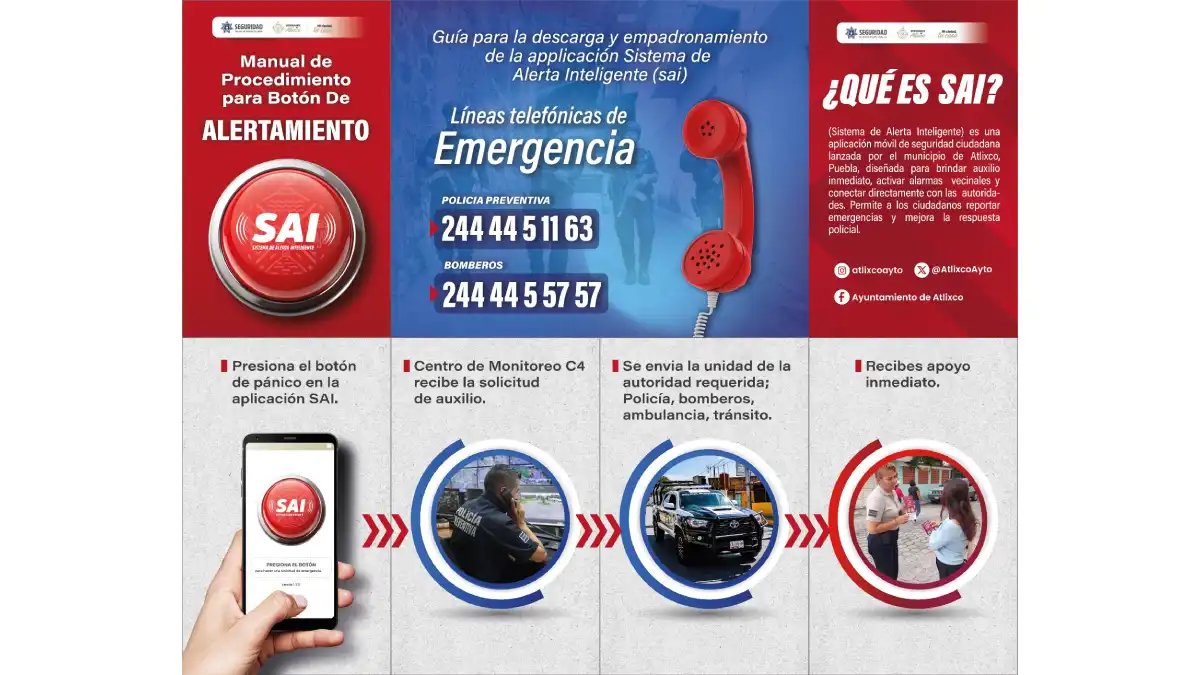 Seguridad en tu mano; La app de protección que blinda a Atlixco