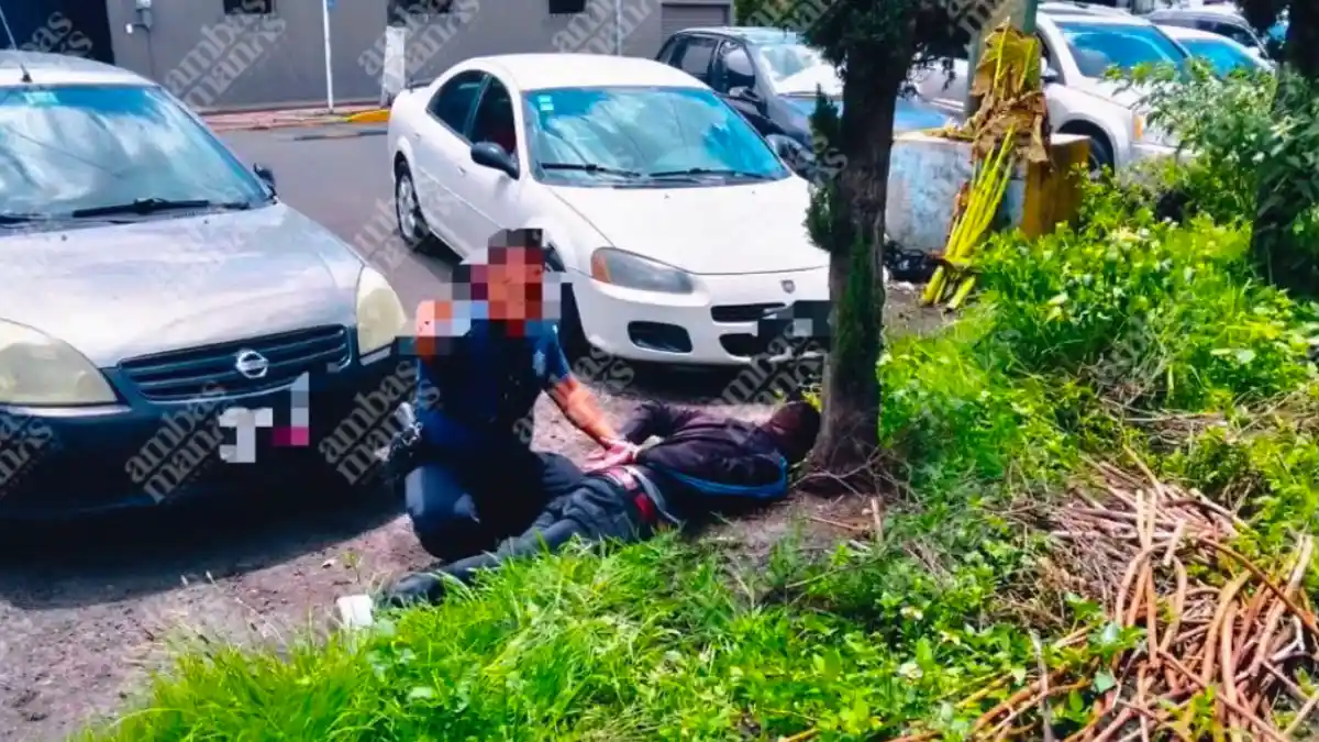 Policías de San Andrés Cholula frustran robo en Plaza Pabellón  