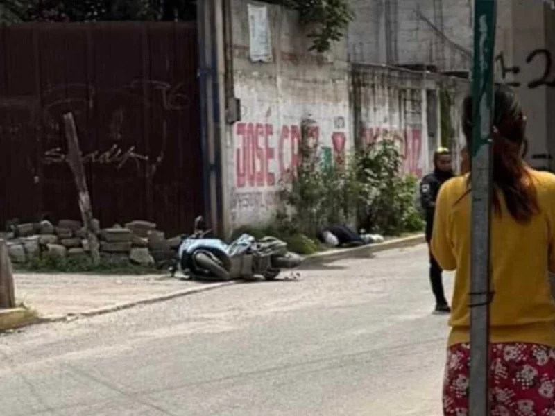 Ejecutan a motociclista en San Salvador Chachapa, Amozoc