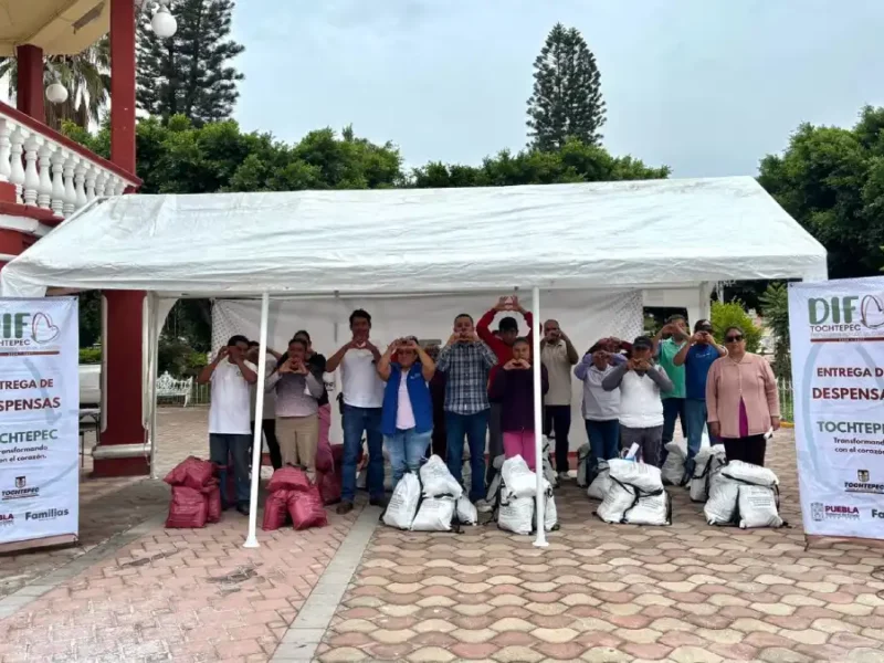 Realiza DIF municipal Tochtepec segunda entrega de apoyos alimentarios
