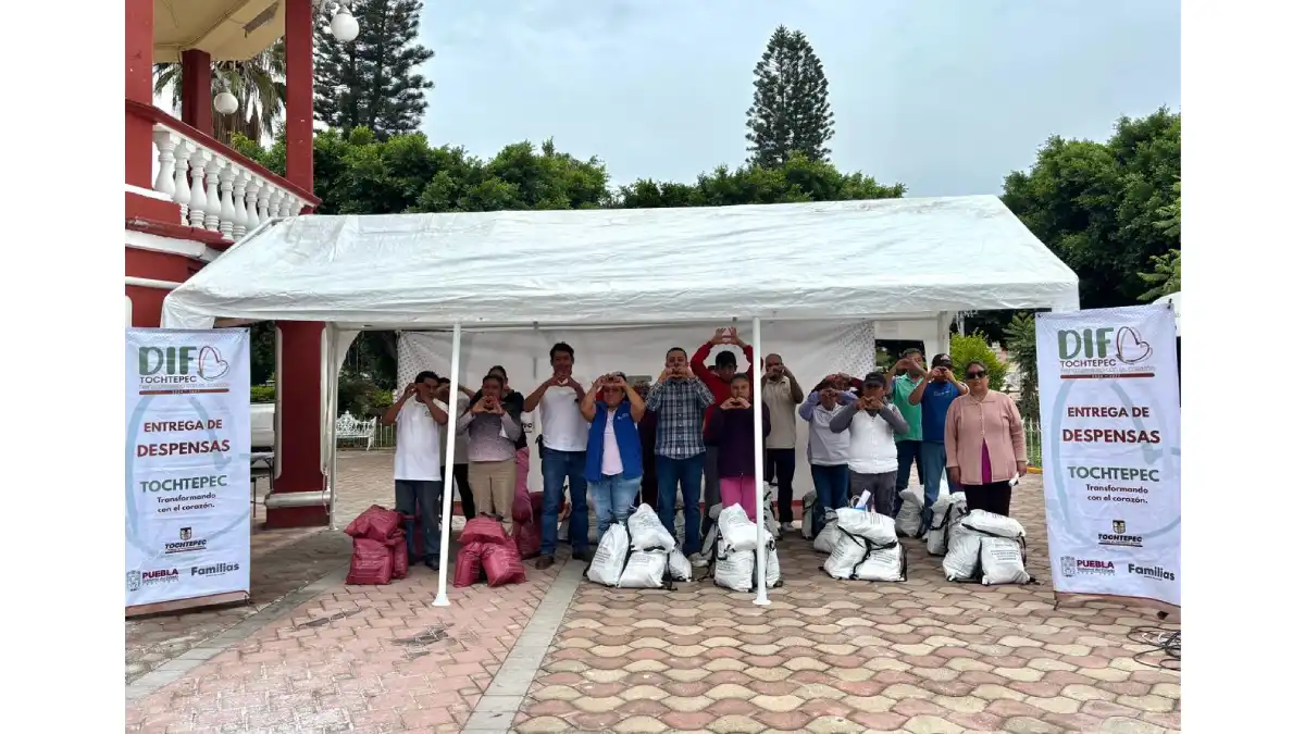 Realiza DIF municipal Tochtepec segunda entrega de apoyos alimentarios