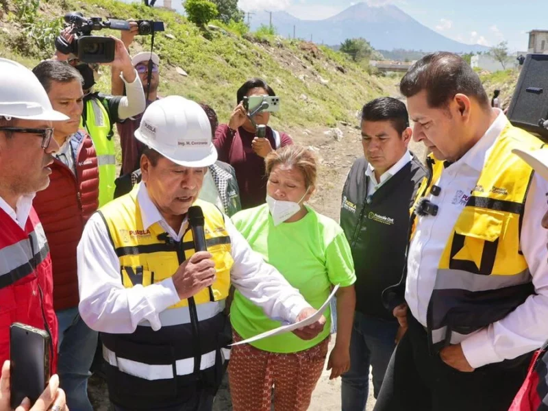 Armenta supervisa atención tras lluvias en Ciudad Serdán y garantiza reposición de daños