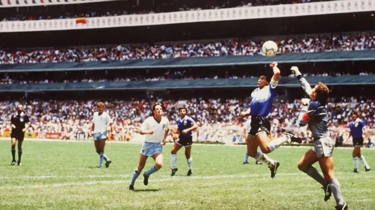 Hoy fue el día en el que Diego Maradona hizo el famoso gol de la “Mano de Dios”
