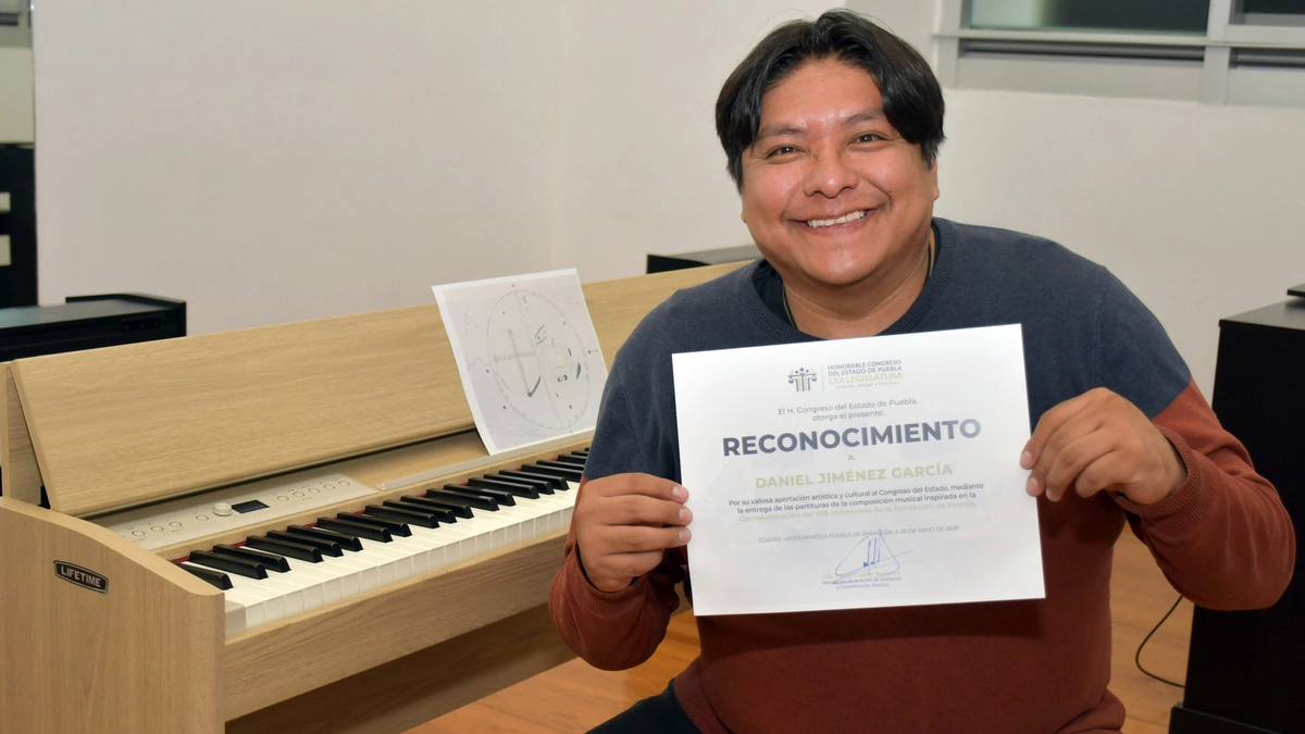 Arte e historia se fusionan en partitura conmemorativa por la fundación de Puebla