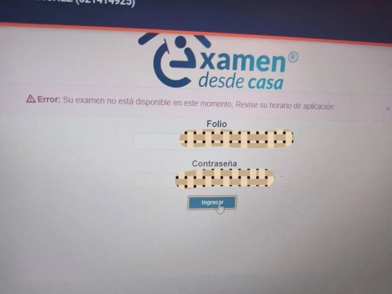 Plataforma para examen de la BUAP falla; algunos aspirantes no pudieron realizar la prueba