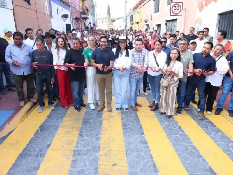 Obras transforman Atlixco: Ariadna Ayala inaugura rehabilitación de calle en el corazón del municipio