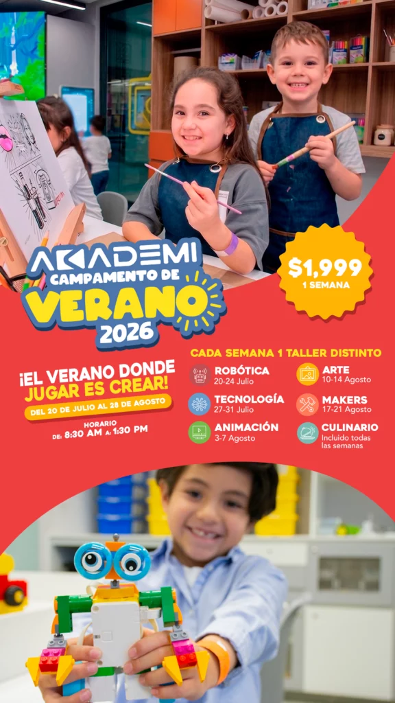 Las vacaciones son una oportunidad para aprender algo nuevo, por eso el campamento de verano de Academi 2026 reunirá actividades enfocadas en desarrollar nuevas habilidades.