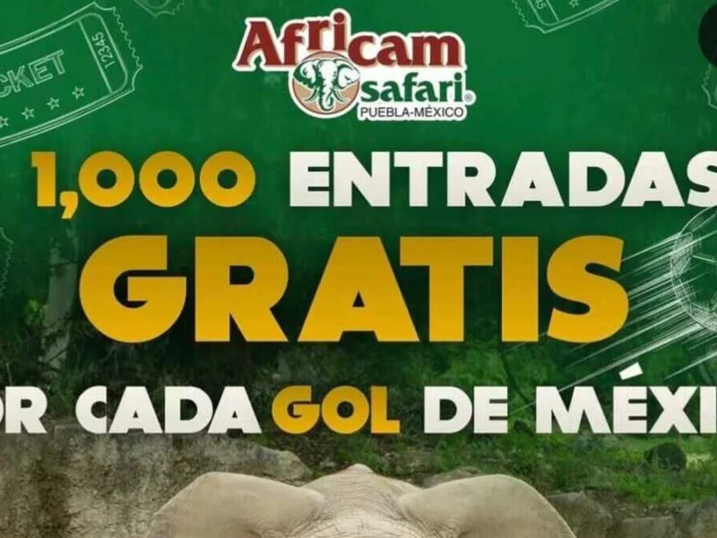 Africam Safari regalará mil boletos por cada gol que México le haga a Inglaterra 