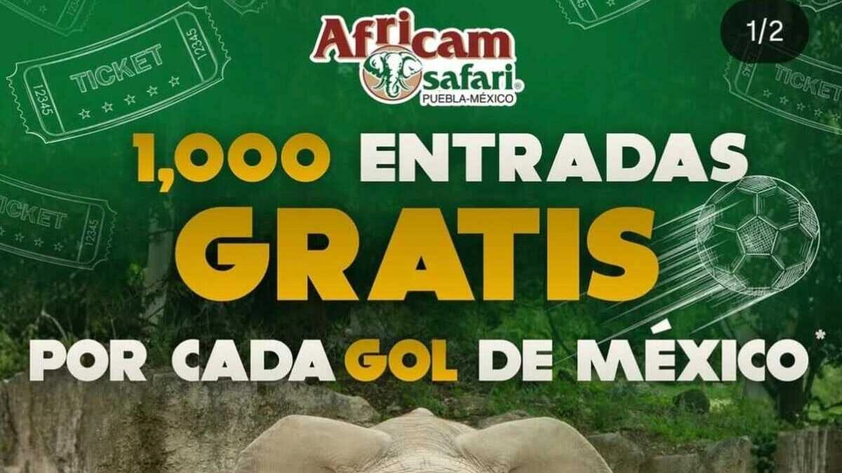 Africam Safari regalará mil boletos por cada gol que México le haga a Inglaterra 