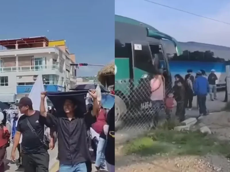 Lupita Bárcenas organiza marcha a su favor… con acarreados de Oaxaca 