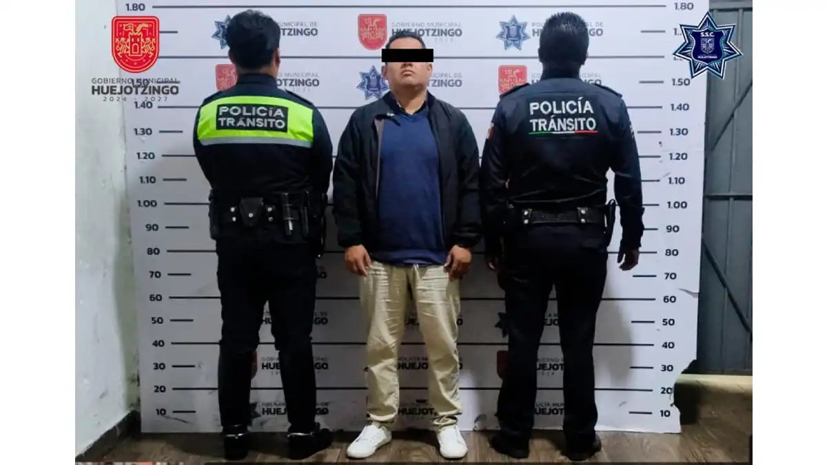 Por su probable responsabilidad en delitos contra la salud y lesiones culposas, detiene SSC de Huejotzingo a tres sujetos en juntas auxiliares