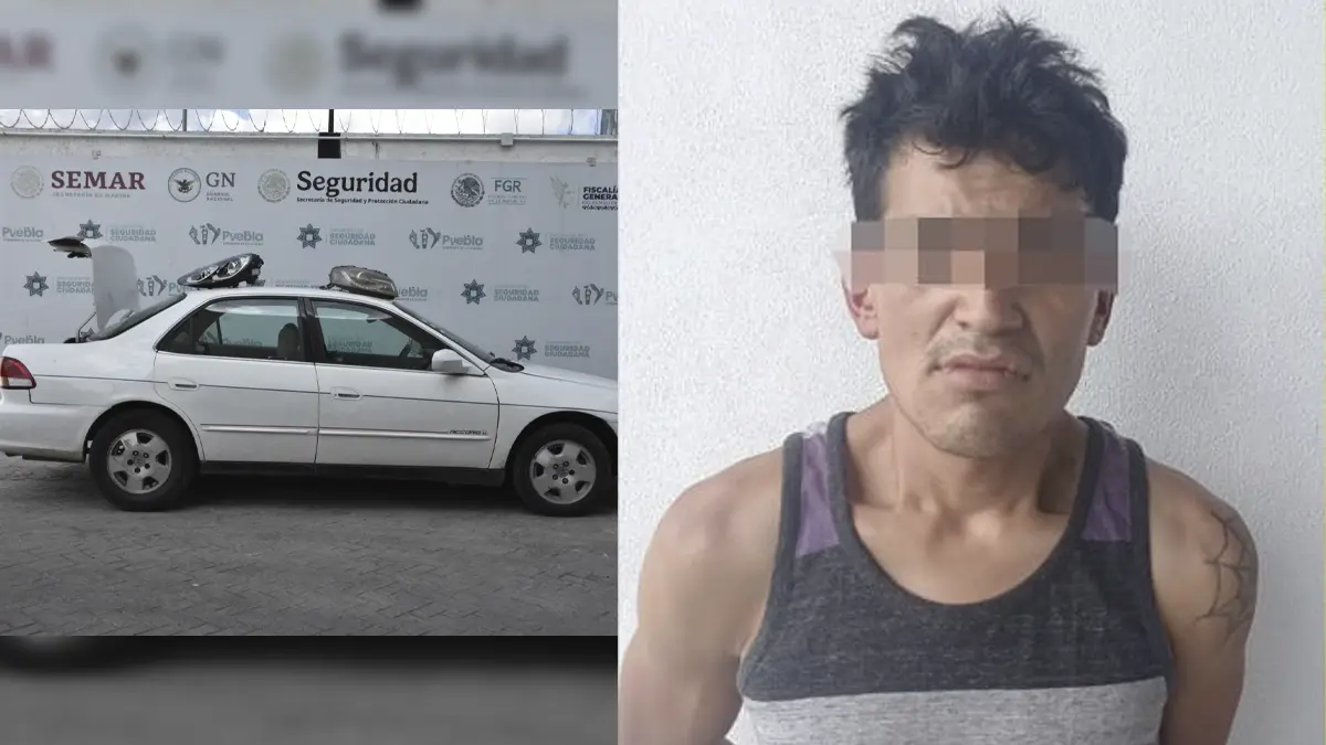Cae integrante de la banda del carro blanco que roba autopartes en Puebla