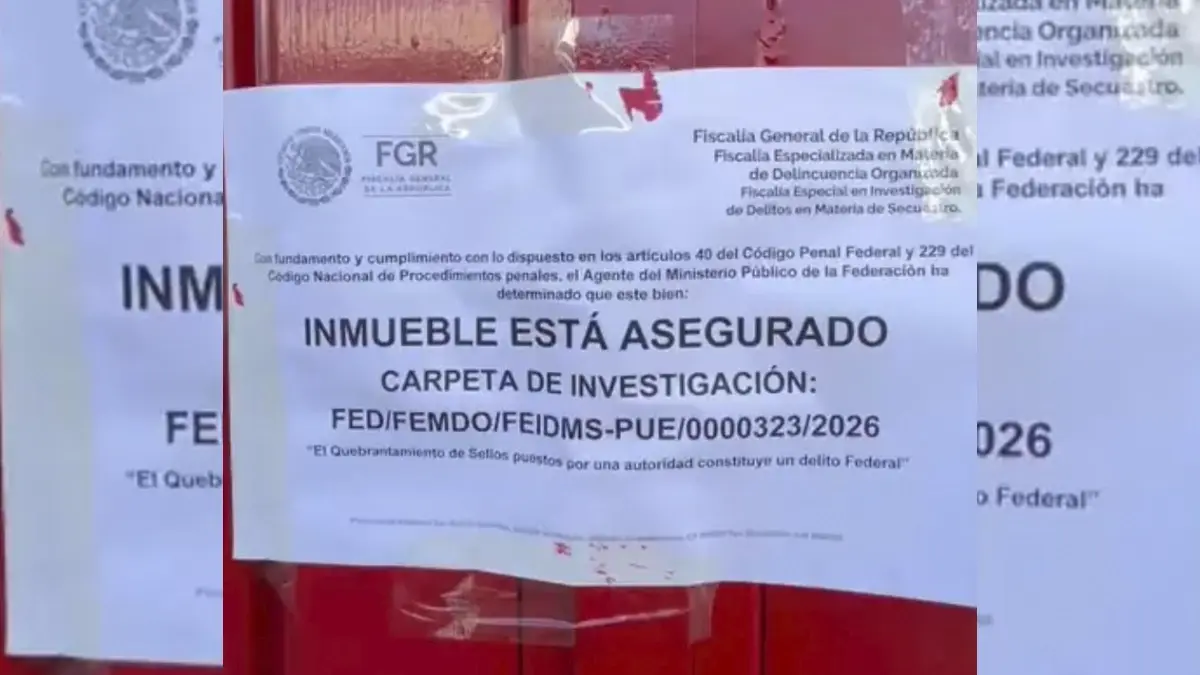 FGR asegura bodega en Cuautlancingo por secuestro y delincuencia organizada