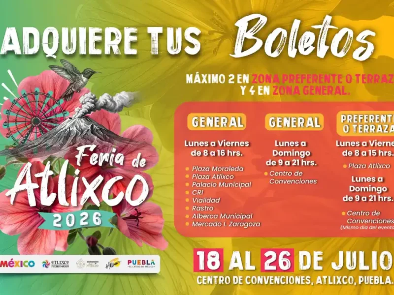 La feria de Atlixco ya está aquí; Conoce los puntos de venta de los boletos