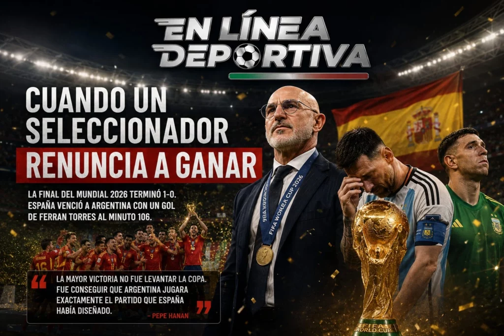 La Final del Mundial 2026 terminó 1-0. Muchos dirán que España derrotó a Argentina con un gol de Ferran Torres al minuto 106 del tiempo extra.