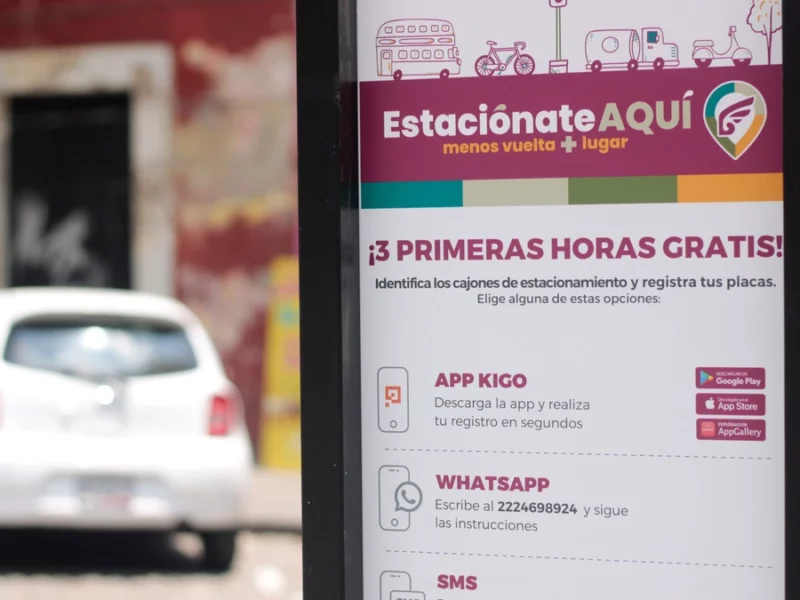 En junio de 2026, aumentó 40.6% el uso de los parquímetros en Puebla