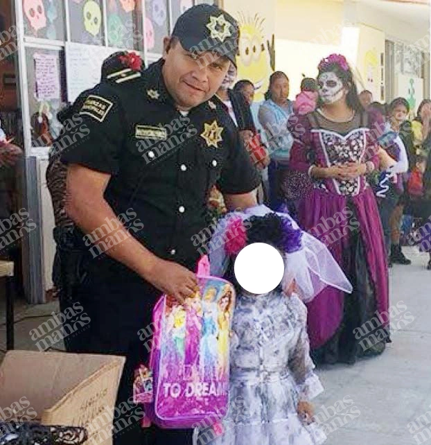 La patrulla en la que se trasladaba el policía de Ocoyucan fue arrastrada por la corriente. 