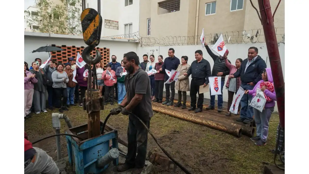 Roberto Solís arranca rehabilitación del pozo no. 1 en Huejotzingo; garantizará agua continua y de calidad en fraccionamientos