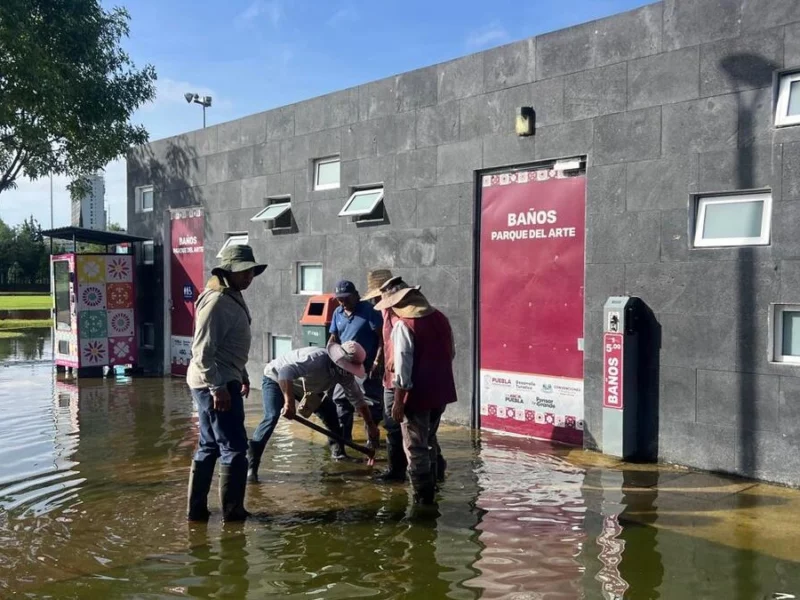 Inician rehabilitación en el Parque del Arte y Metropolitano tras las lluvias